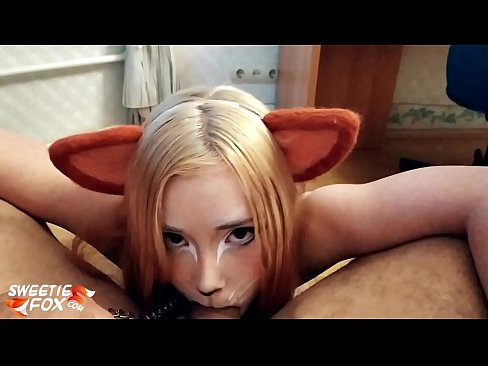 ❤️ Kitsune menelan kontol dan cum di mulutnya ️❌ Porno pada kami ❤